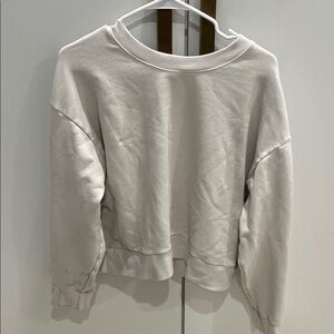 Athleta Off-White Crewneck Top